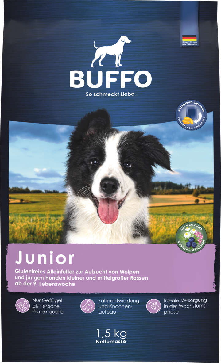 BUFFO Hunde-Trockenfutter Junior